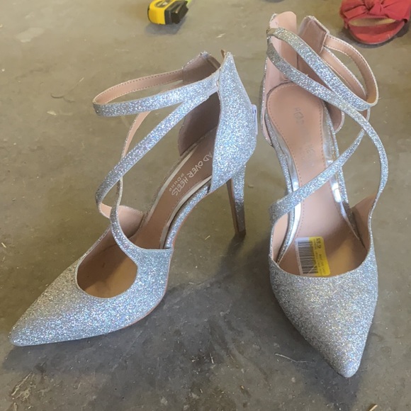 Head Over Heels Shoes - Glitter Strap high heals